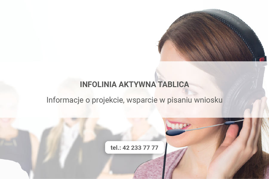 Infolinia programu Aktywna Tablica 2021 w Moje Bambino