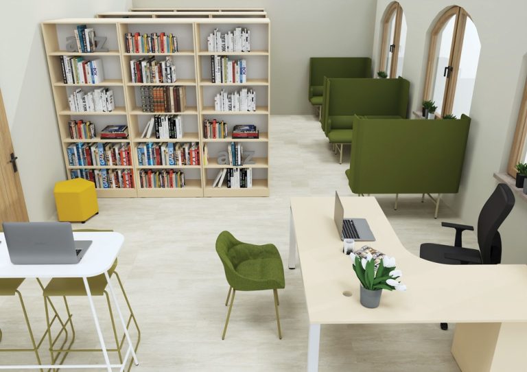 biblioteka szkolna ze strefa ciszy