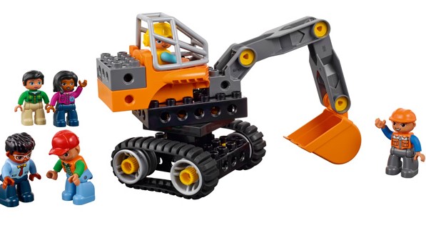 zestaw LEGO® DUPLO® Tech Machines do budowy koparki, ciężarówki dźwiga